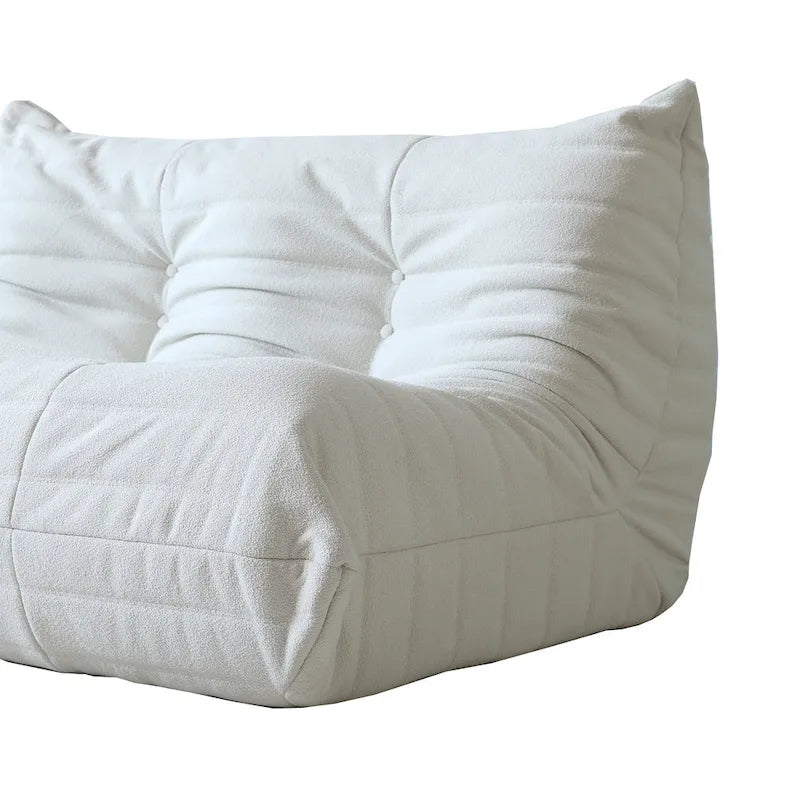 Ensembles canapé paresseux en tissu Teddy pour chambre et salon, pouf poire confortable, canapé de sol