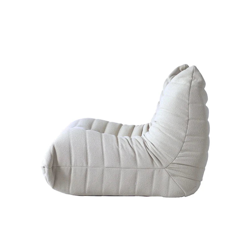 Ensembles canapé paresseux en tissu Teddy pour chambre et salon, pouf poire confortable, canapé de sol