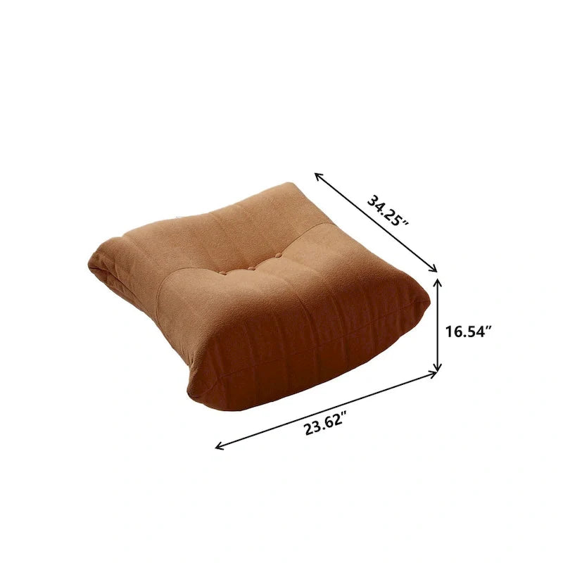 Ensembles canapé paresseux en tissu Teddy pour chambre et salon, pouf poire confortable, canapé de sol