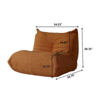 Ensembles canapé paresseux en tissu Teddy pour chambre et salon, pouf poire confortable, canapé de sol