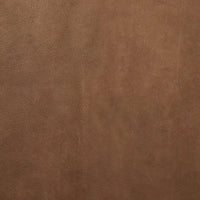 Banc d'appoint Jessie 55L x 16W en cuir marron avec base en métal noir - 55,0L x 16,0W x 19,0H