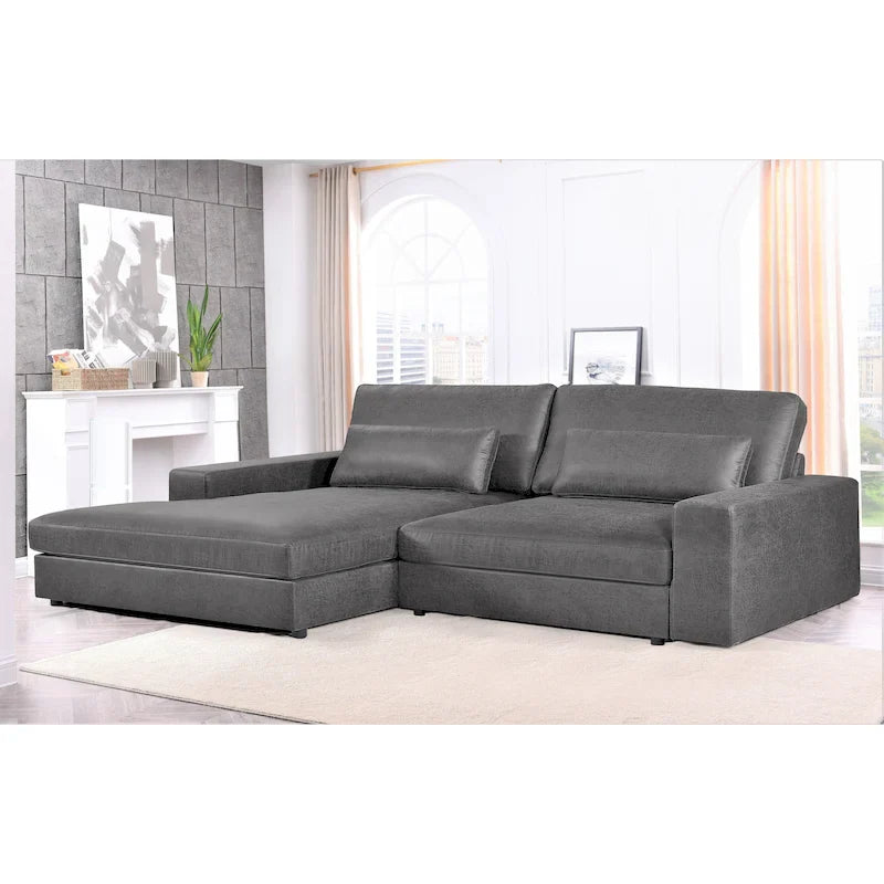 Canapé sectionnel inclinable surdimensionné US Pride Furniture de 105,52 pouces