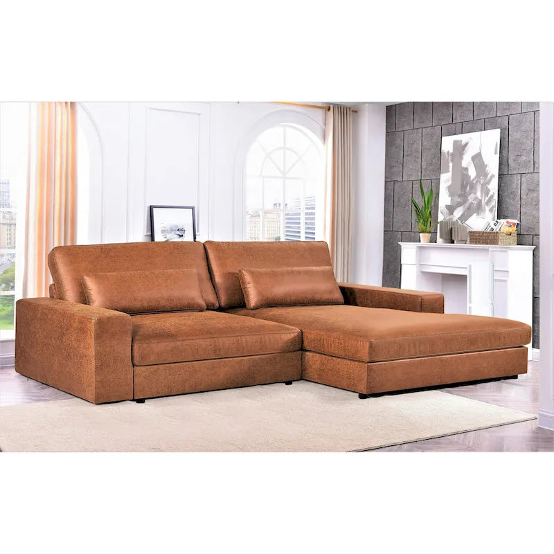 Canapé sectionnel inclinable surdimensionné US Pride Furniture de 105,52 pouces