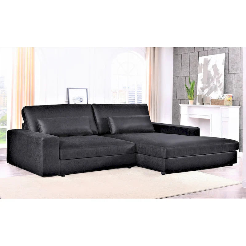 Canapé sectionnel inclinable surdimensionné US Pride Furniture de 105,52 pouces