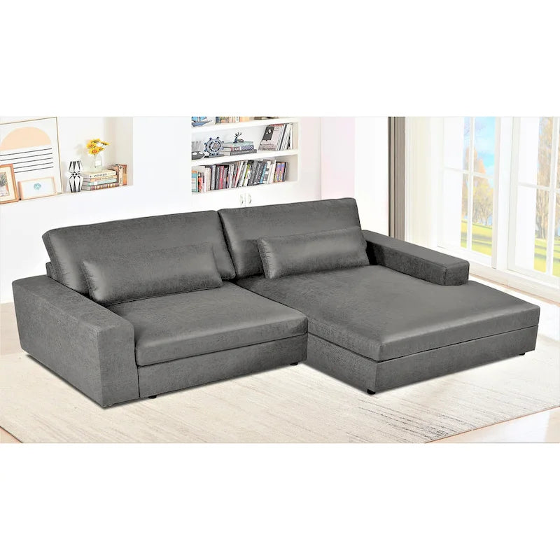 Canapé sectionnel inclinable surdimensionné US Pride Furniture de 105,52 pouces