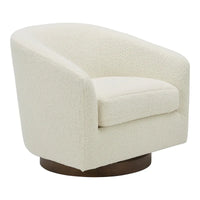 Fauteuil pivotant moderne en tissu Aurelle Home
