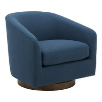 Fauteuil pivotant moderne en tissu Aurelle Home