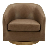 Fauteuil pivotant moderne en tissu Aurelle Home