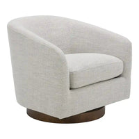 Fauteuil pivotant moderne en tissu Aurelle Home