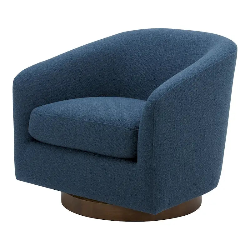 Fauteuil pivotant moderne en tissu Aurelle Home