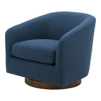 Fauteuil pivotant moderne en tissu Aurelle Home