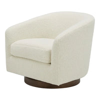 Fauteuil pivotant moderne en tissu Aurelle Home