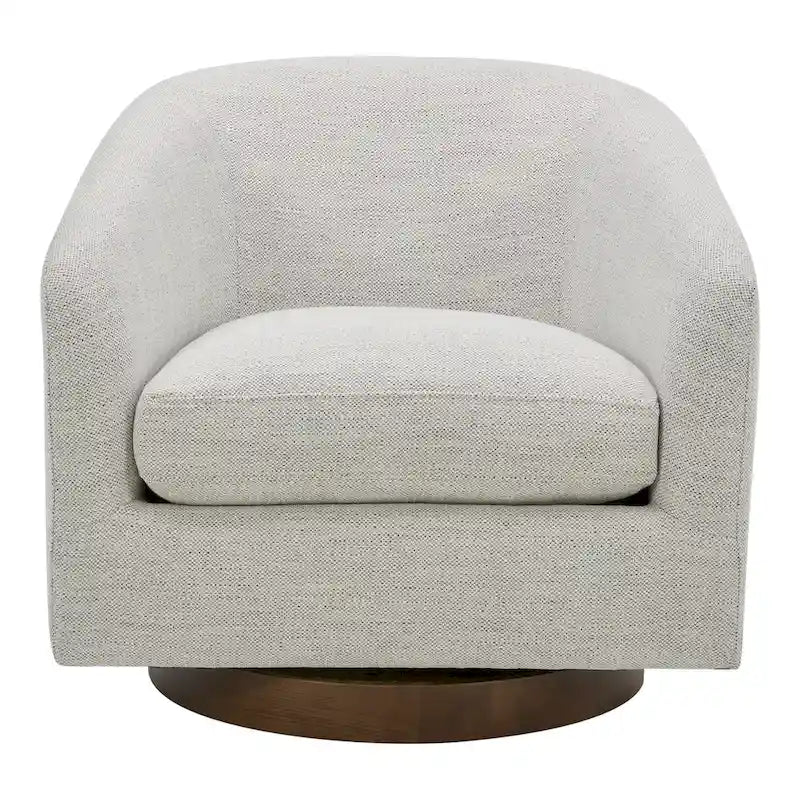 Fauteuil pivotant moderne en tissu Aurelle Home