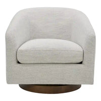 Fauteuil pivotant moderne en tissu Aurelle Home