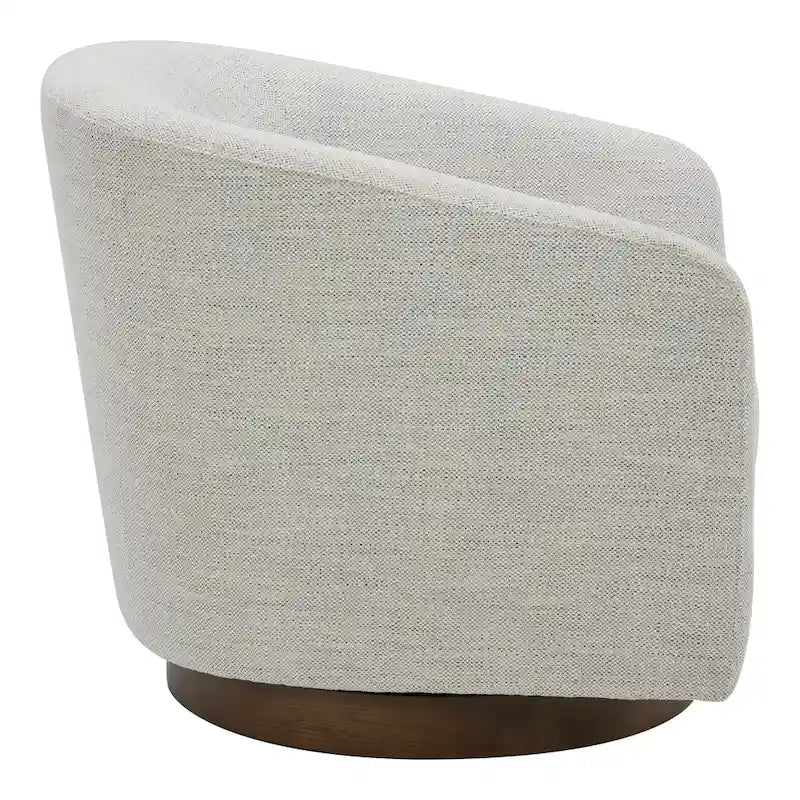 Fauteuil pivotant moderne en tissu Aurelle Home