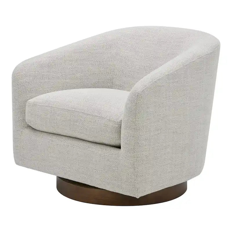 Fauteuil pivotant moderne en tissu Aurelle Home