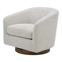 Fauteuil pivotant moderne en tissu Aurelle Home