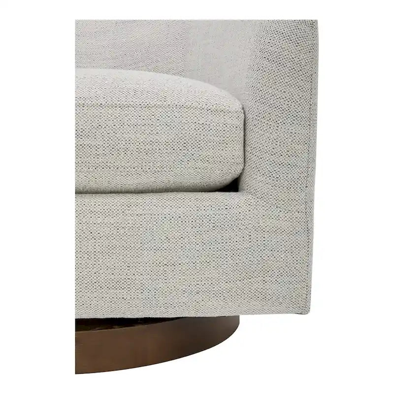 Fauteuil pivotant moderne en tissu Aurelle Home