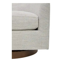 Fauteuil pivotant moderne en tissu Aurelle Home