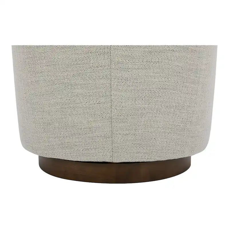 Fauteuil pivotant moderne en tissu Aurelle Home