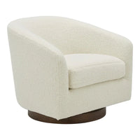 Fauteuil pivotant moderne en tissu Aurelle Home