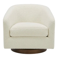 Fauteuil pivotant moderne en tissu Aurelle Home