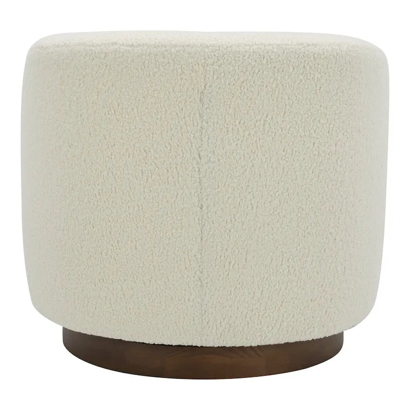 Fauteuil pivotant moderne en tissu Aurelle Home