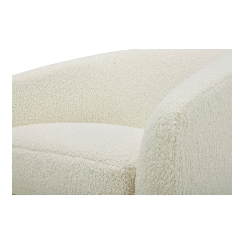 Fauteuil pivotant moderne en tissu Aurelle Home