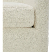 Fauteuil pivotant moderne en tissu Aurelle Home