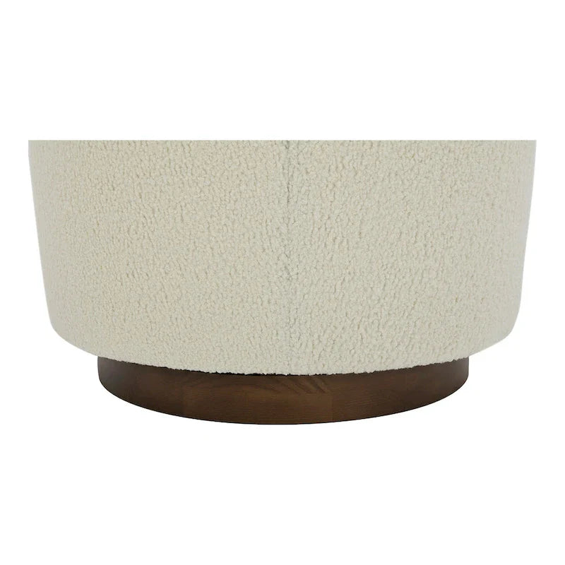 Fauteuil pivotant moderne en tissu Aurelle Home