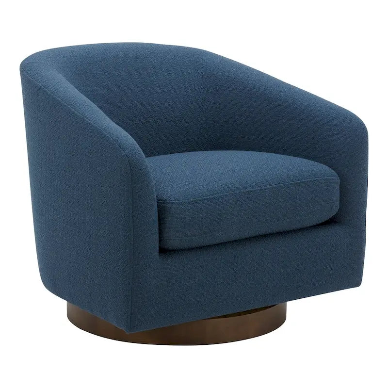 Fauteuil pivotant moderne en tissu Aurelle Home