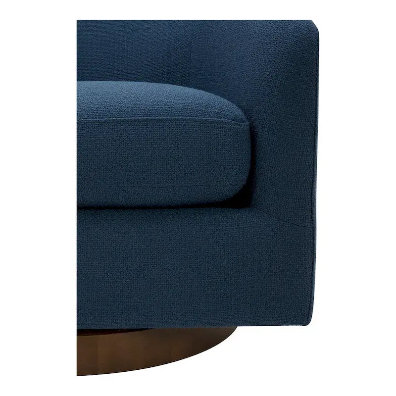 Fauteuil pivotant moderne en tissu Aurelle Home