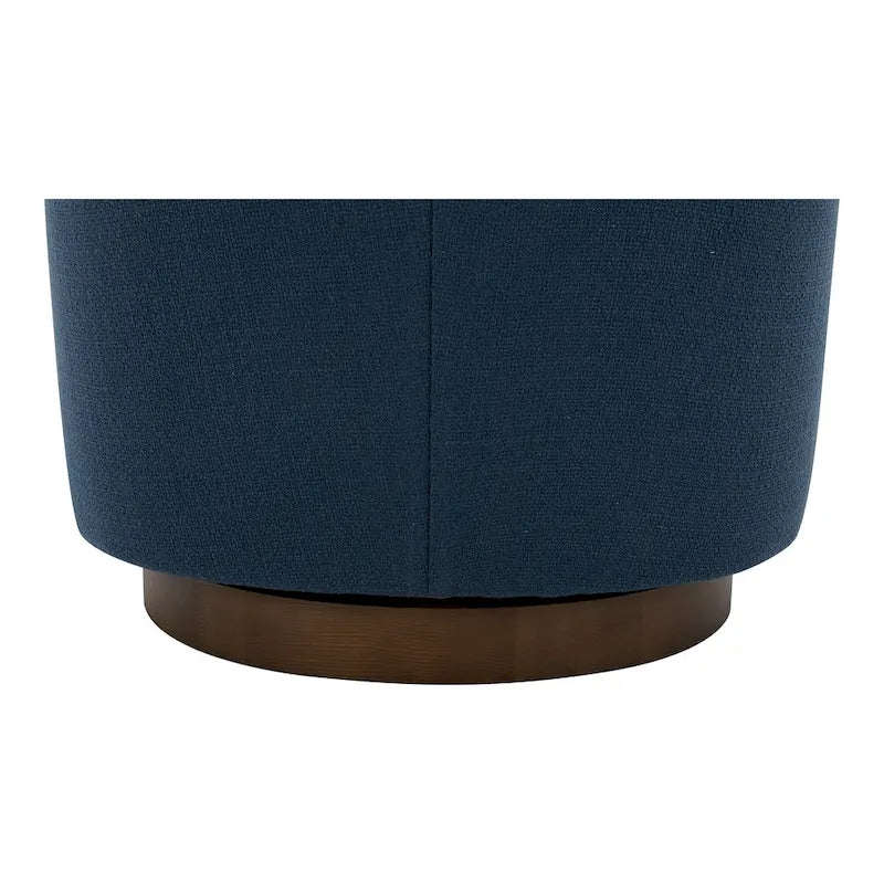 Fauteuil pivotant moderne en tissu Aurelle Home