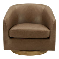 Fauteuil pivotant moderne en tissu Aurelle Home