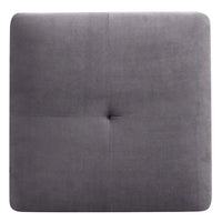 Poufs en velours touffeté Copper Grove Meharrize