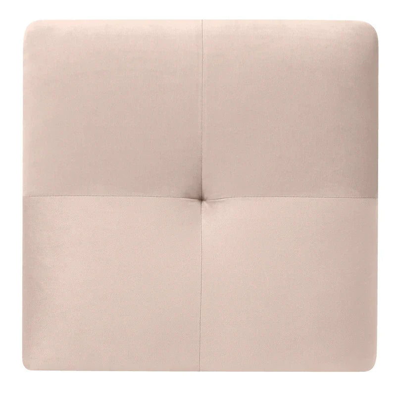 Poufs en velours touffeté Copper Grove Meharrize