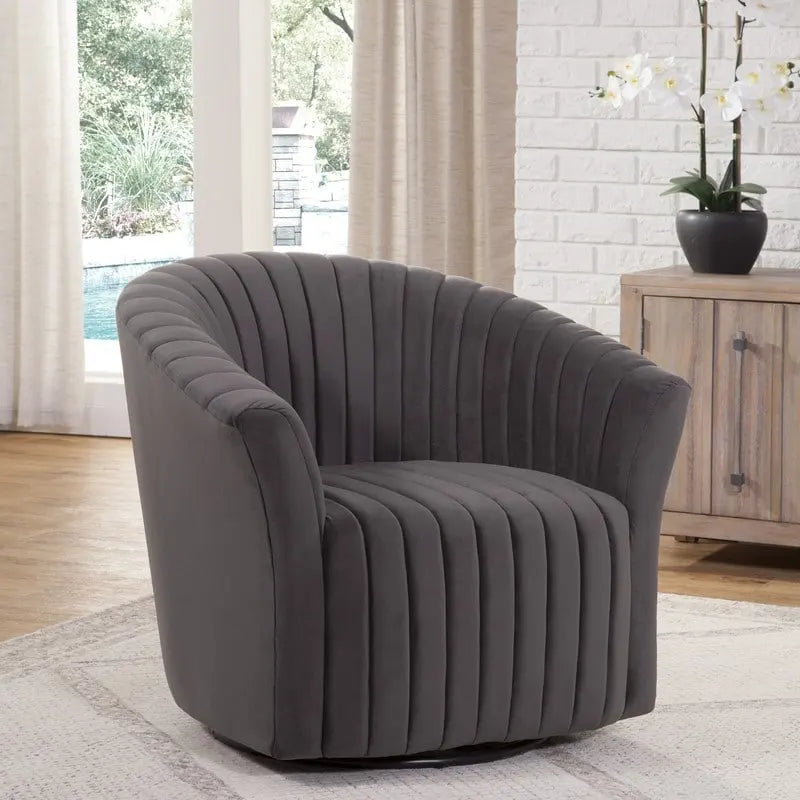 Fauteuil pivotant Grafton Home Sofia en velours 360