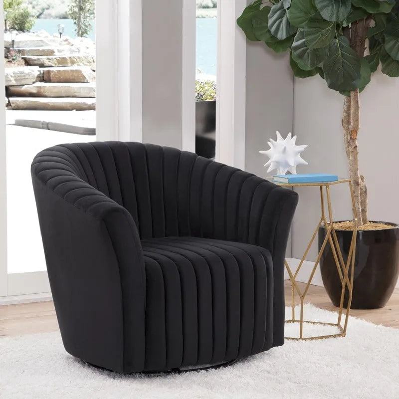 Fauteuil pivotant Grafton Home Sofia en velours 360