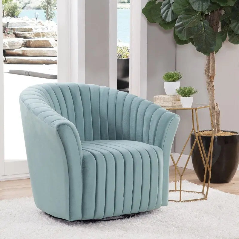 Fauteuil pivotant Grafton Home Sofia en velours 360