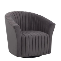 Fauteuil pivotant Grafton Home Sofia en velours 360