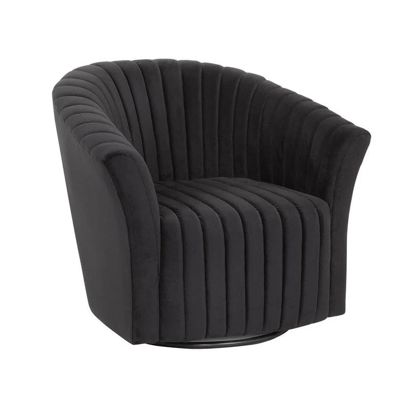 Fauteuil pivotant Grafton Home Sofia en velours 360