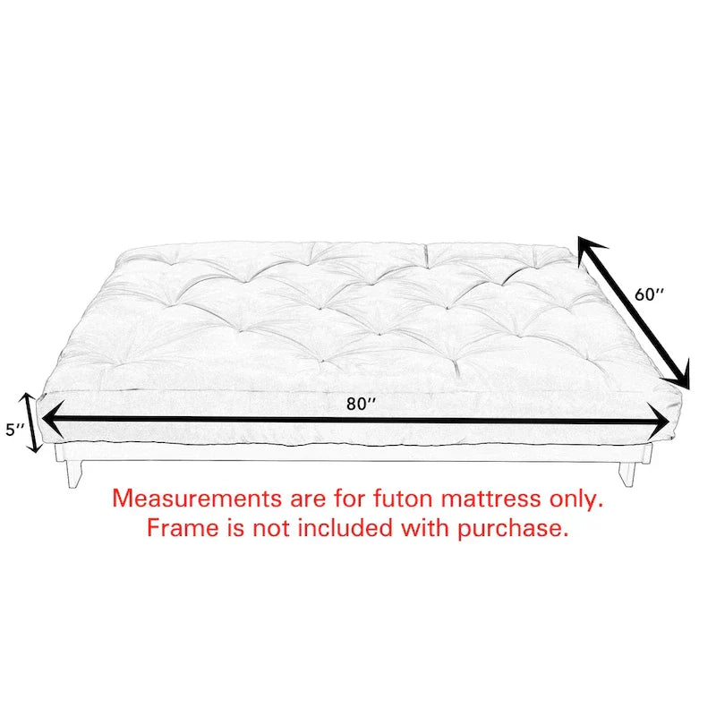 Matelas Futon Capitonné TruPedic Hansen Queen 5 pouces