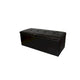 Banc de rangement en similicuir marron