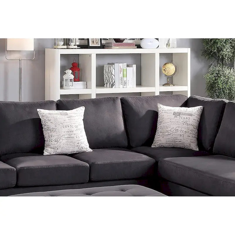 Ensemble Canapé Sectionnel 3 Pièces en Microfibre