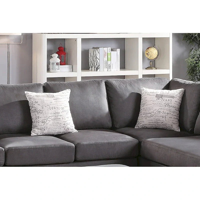 Ensemble Canapé Sectionnel 3 Pièces en Microfibre
