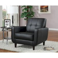 Chaise Gavin noire transitionnelle