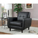 Chaise Gavin noire transitionnelle