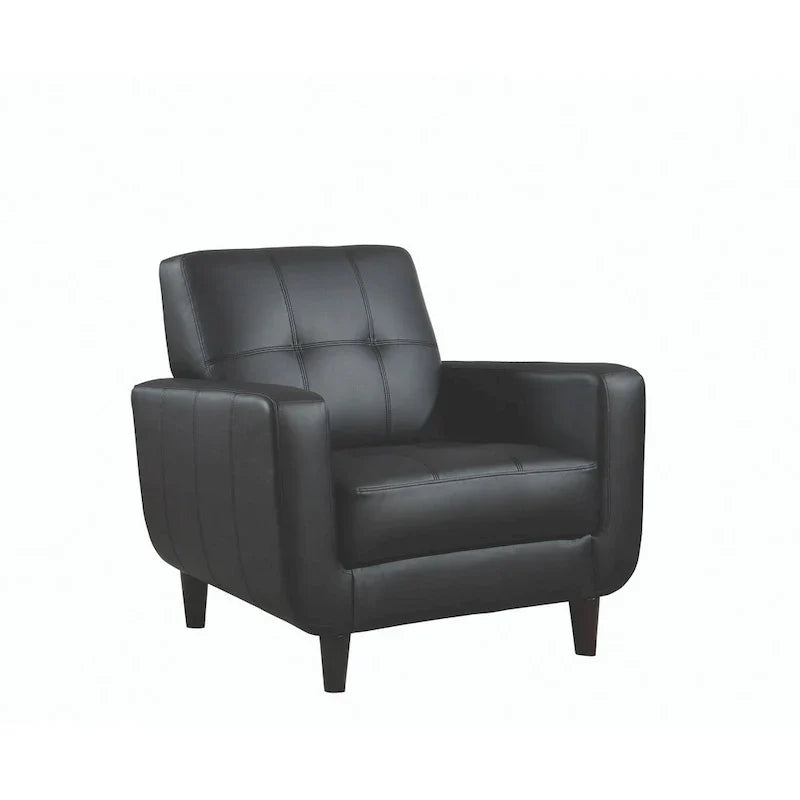 Chaise Gavin noire transitionnelle