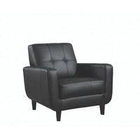 Chaise Gavin noire transitionnelle