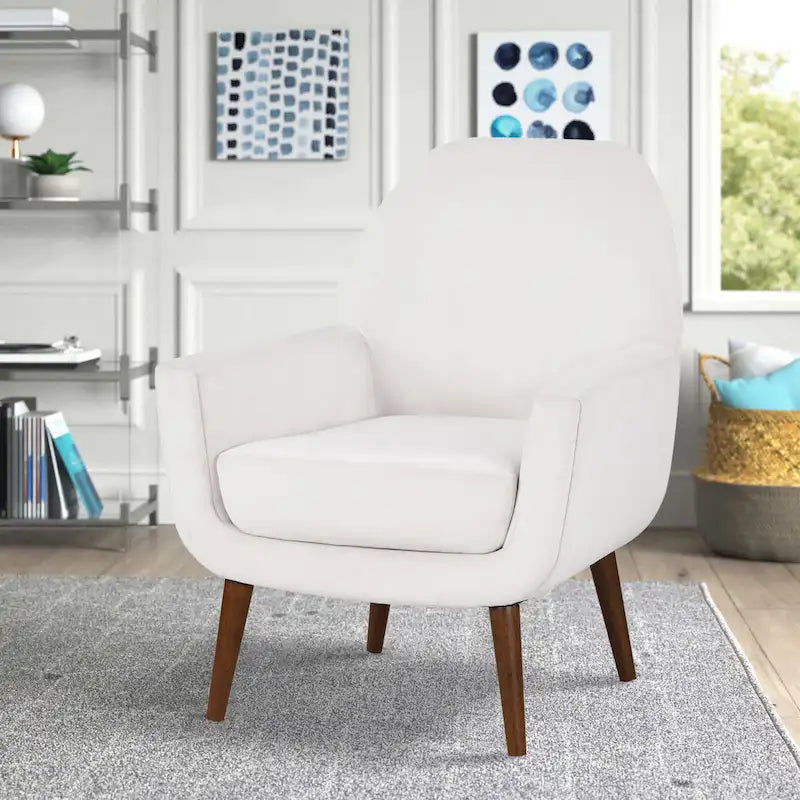 Fauteuil en velours Adrian Mid-Century par Greyson Living